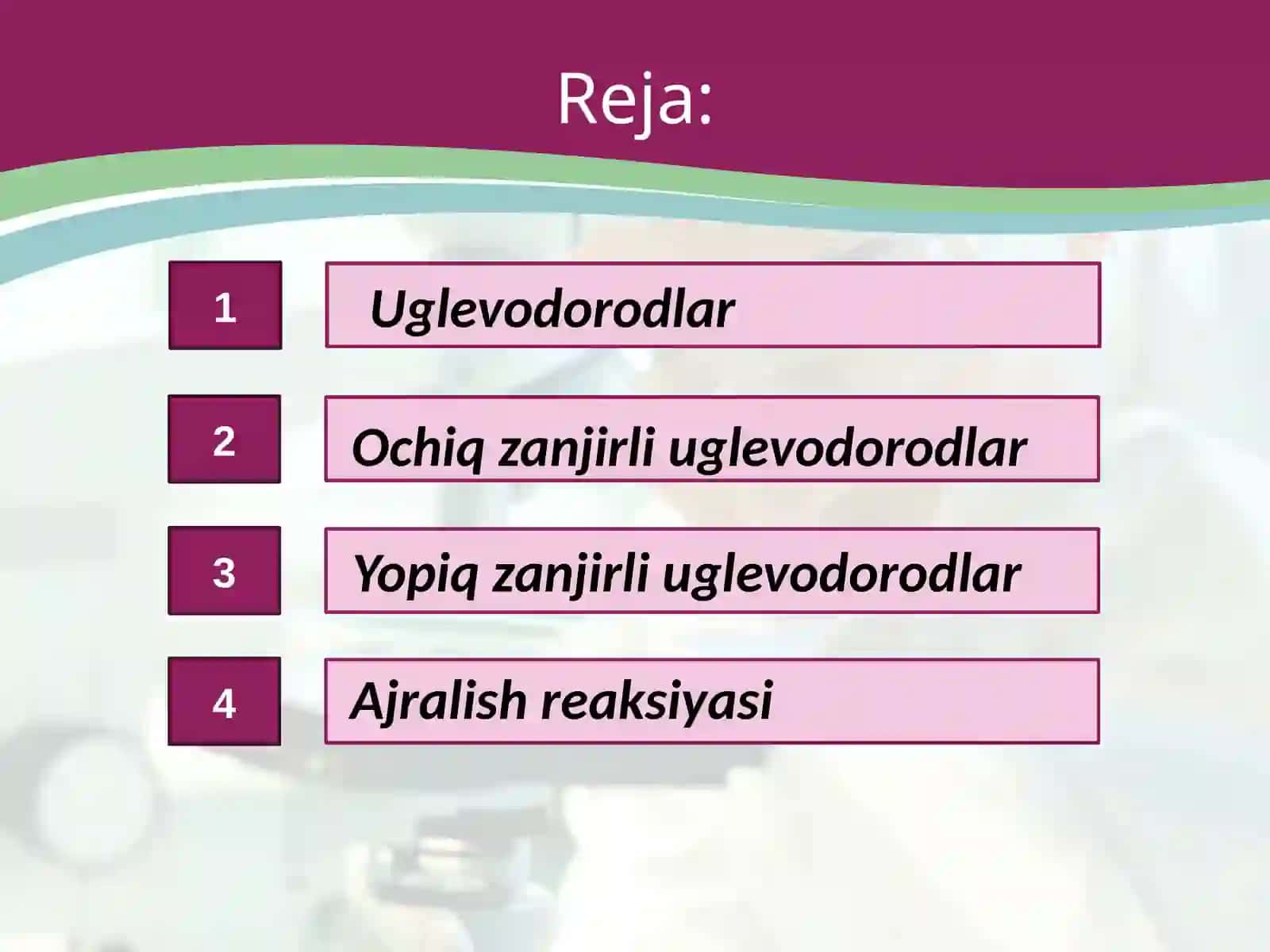 Organik birikmalar sinflanishi 2
