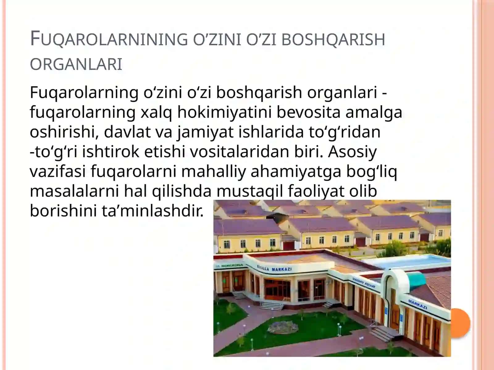 Fuqarolarning oʻzini oʻzini boshqarish organlari 2