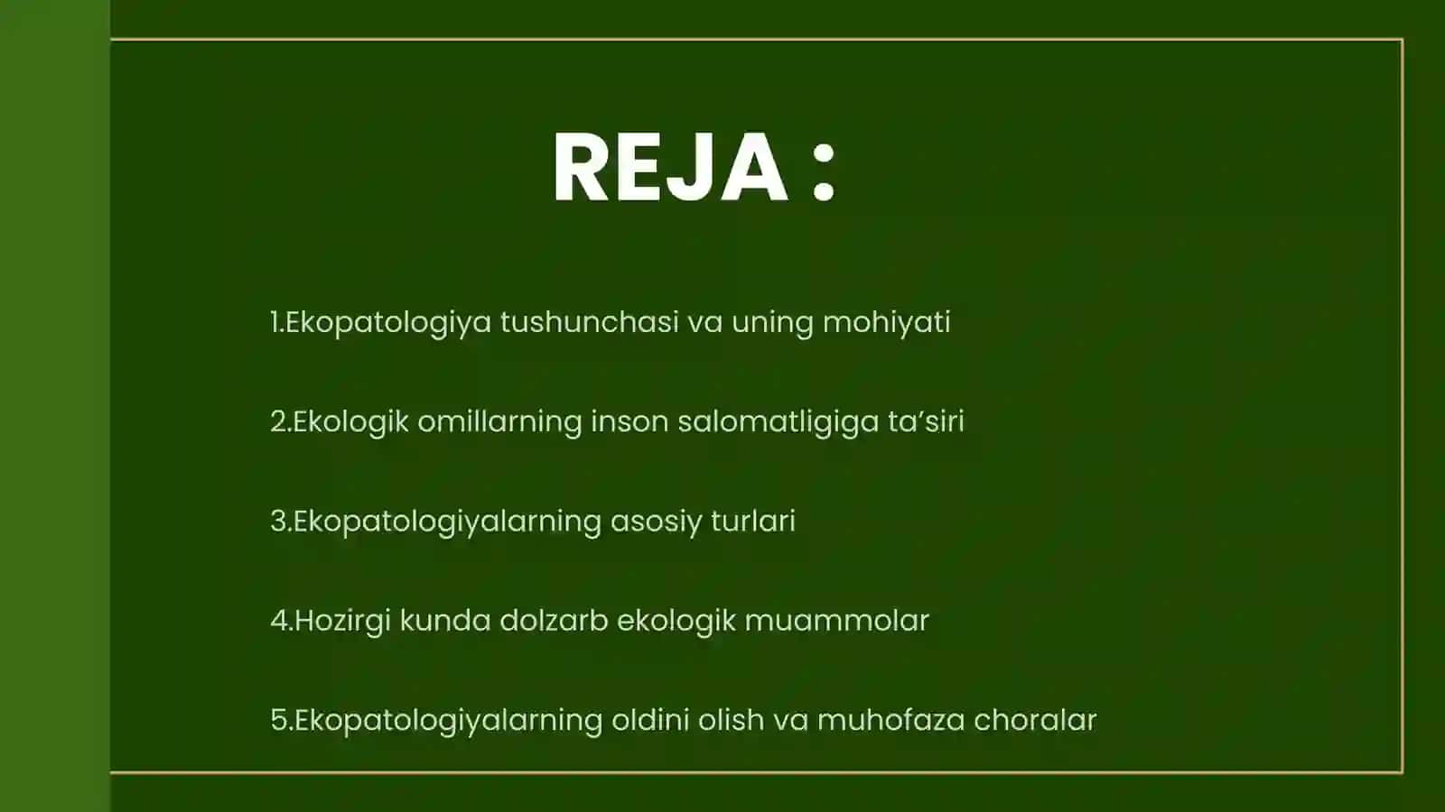 EKOPATALOGIYALAR HAQIDA TUSHUNCHA 2