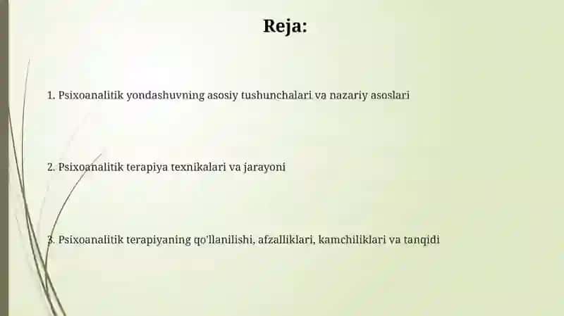 Psixoanalitik yondashuvlar 2