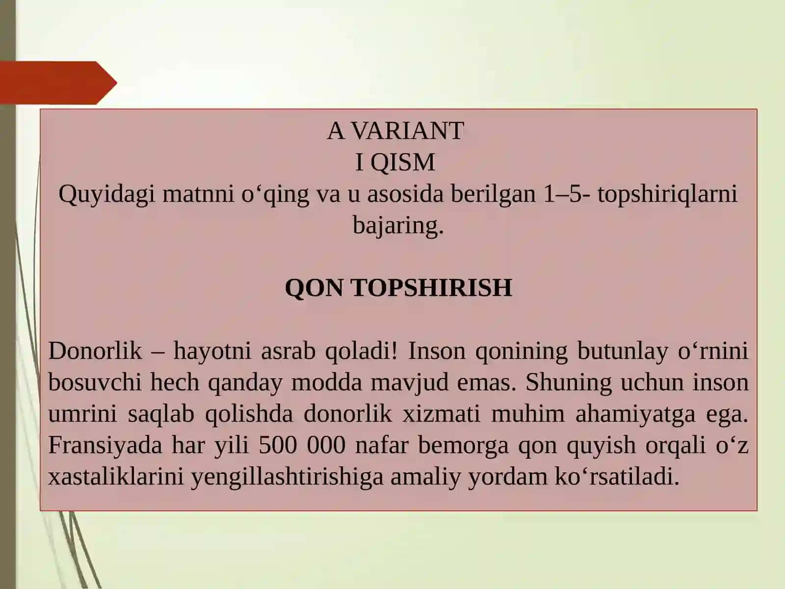 O’qish savodxonligi 2