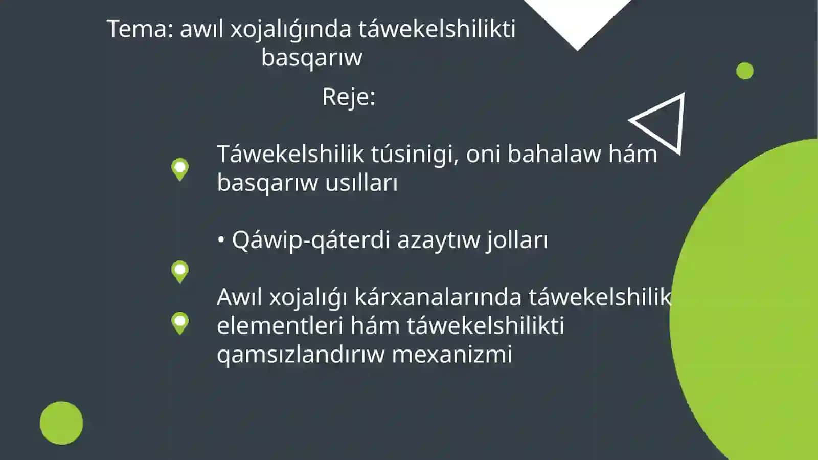 Chorvachilikda menejment va ishlab chiqarishni tashkil etish 2