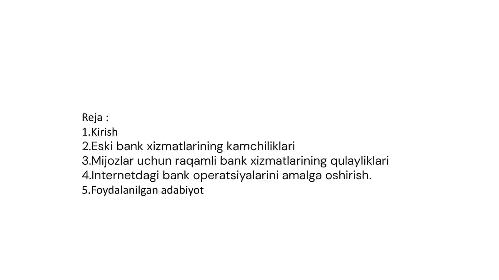 Bank Xizmatlarining Evolutsiyasi 2