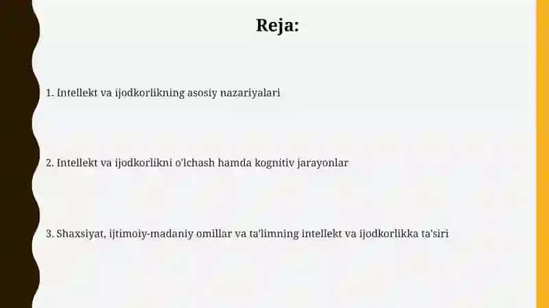 Intellekt vakreativlik nazariyalari 2