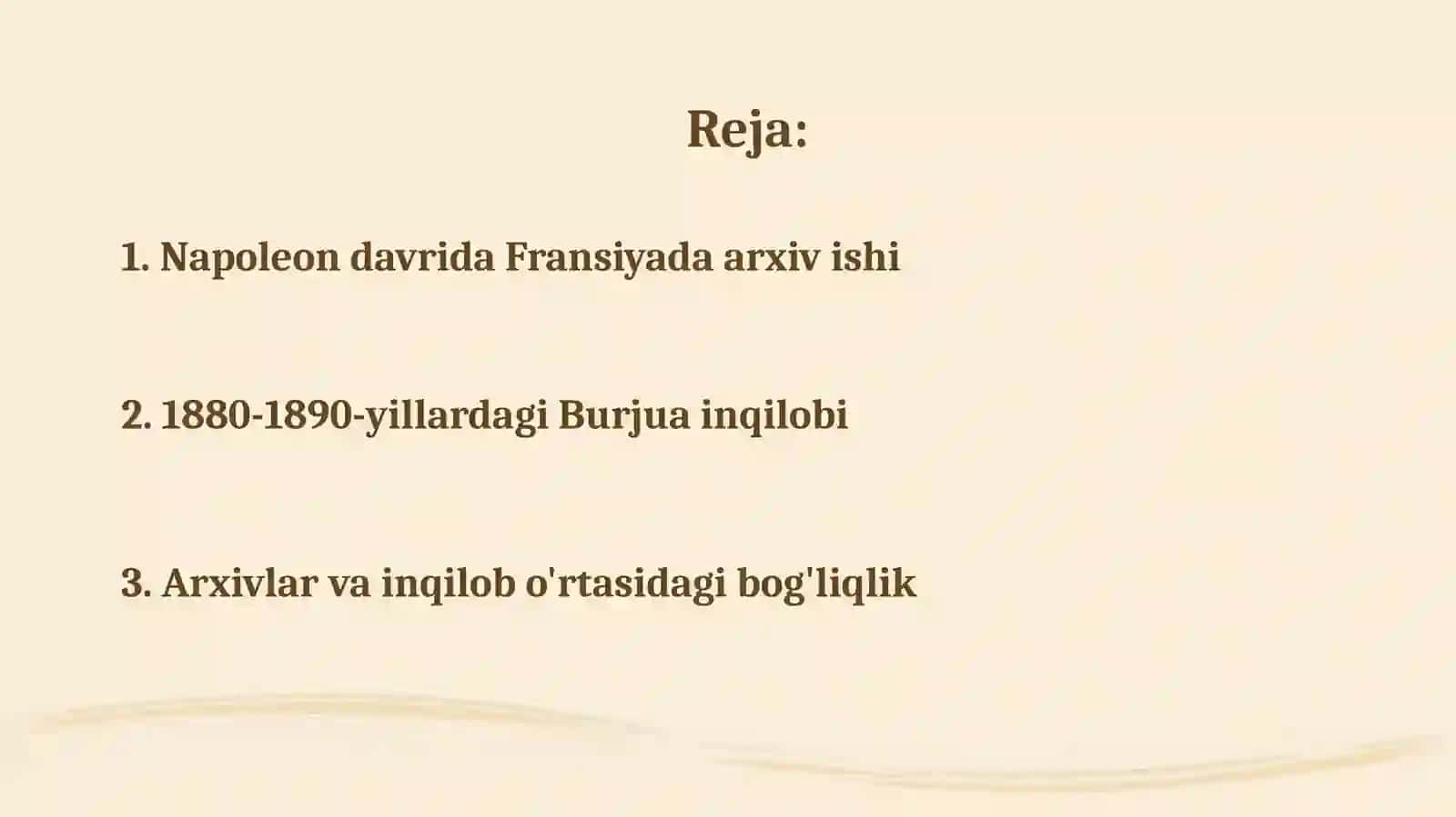 Fransiyada Napoleon hukmdorligida davrida arxiv ishi. 1880–1890 yillarda Burjuinqilobi va arxiv islohotlarini o‘tkazish 2