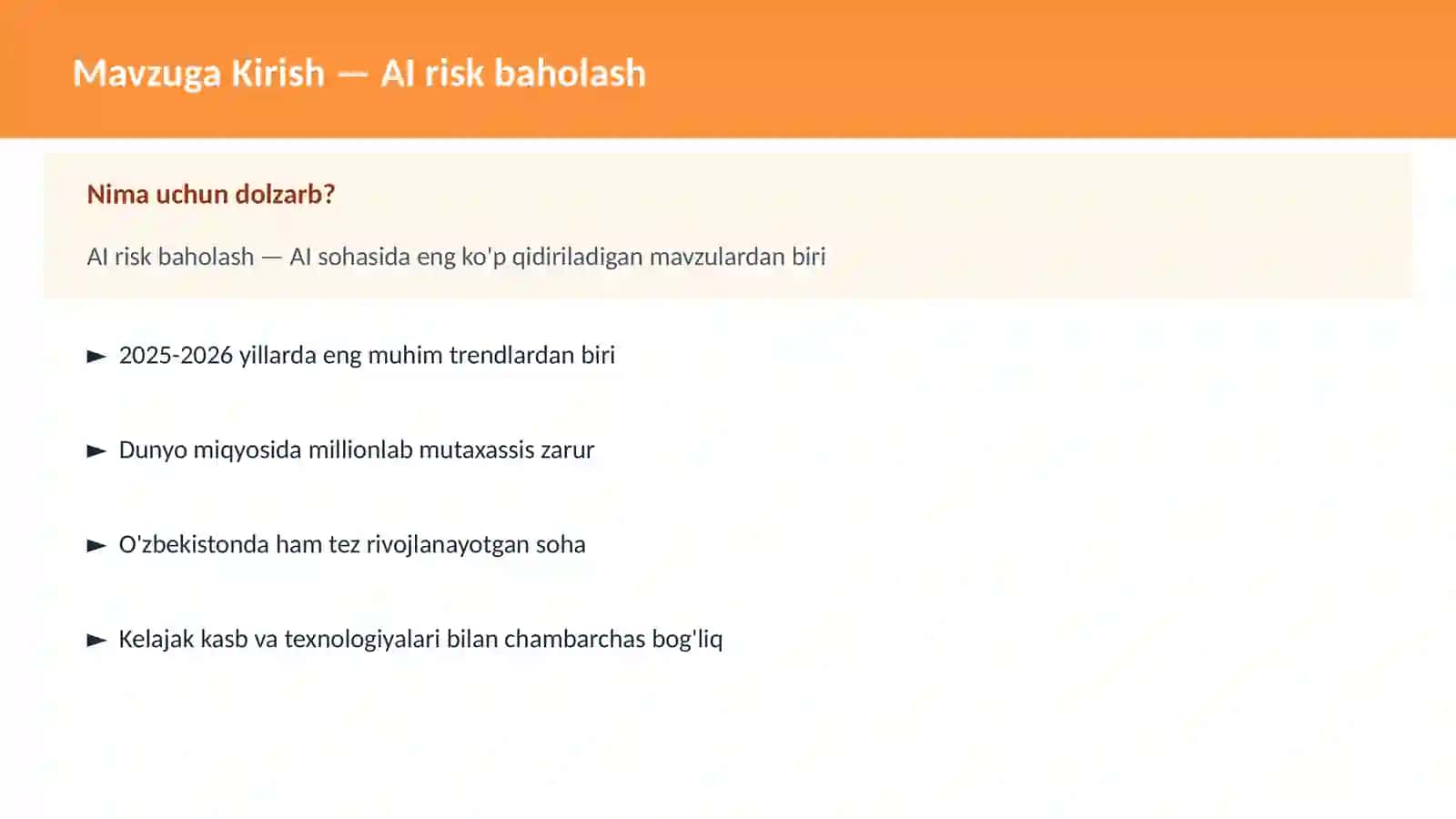 AI risk baholash 2
