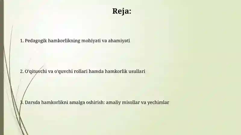 Pedagogik hamkorlik 2