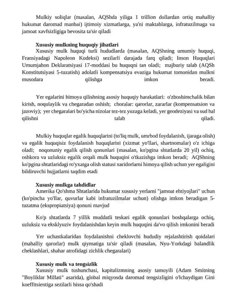 Xususiy mulk 2
