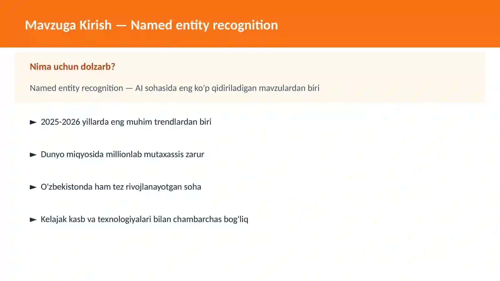 AI | NLP TABIIY TIL QAYTA ISHLASH 2