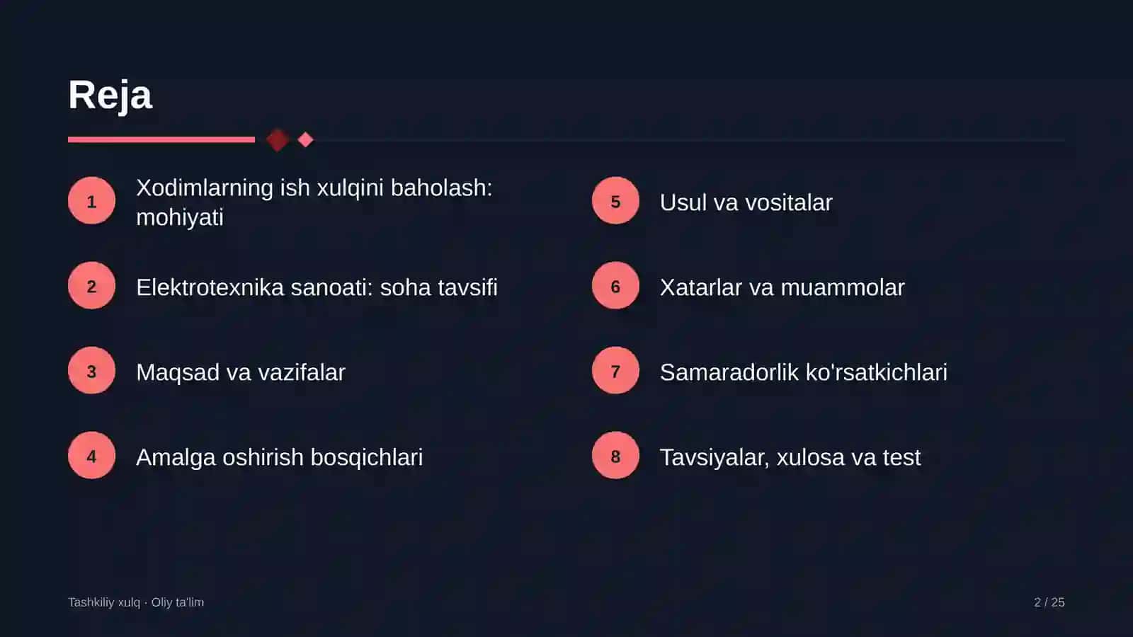 elektrotexnika sanoatida xodimlarning ish xulqini baholash 6937 2