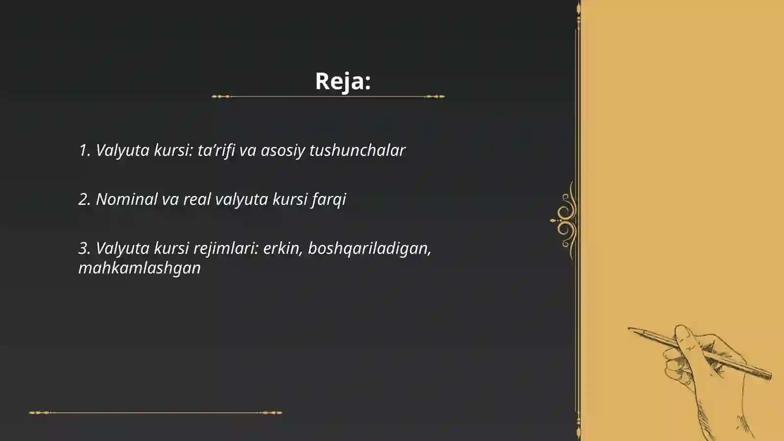 Valyuta kursi 2