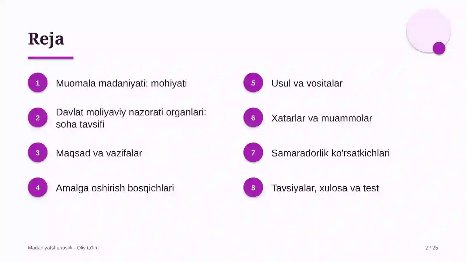 Muomala madaniyati: mohiyati 2