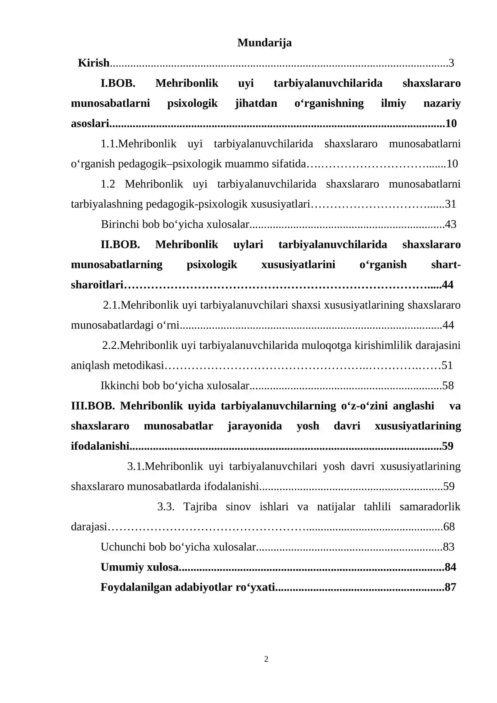Mehribonlik uyi tarbiyalanuvchilarida shaxslararo munosabatlarning psixologik xususiyatlari 2