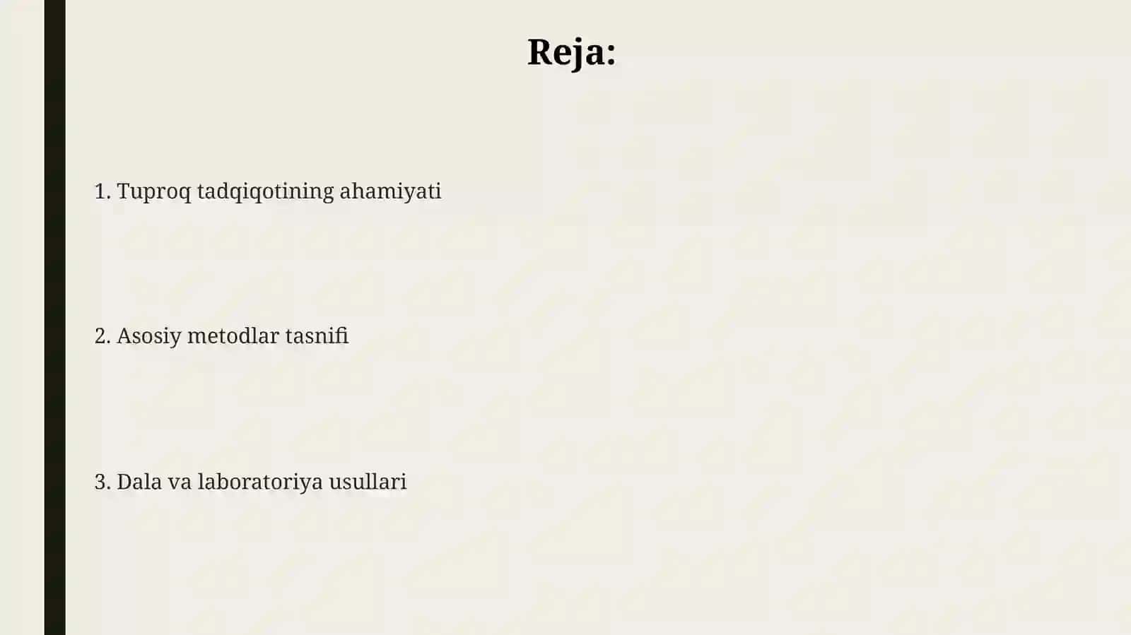 Tuproqlar Geografiyasida tadqiqot metodlari 2