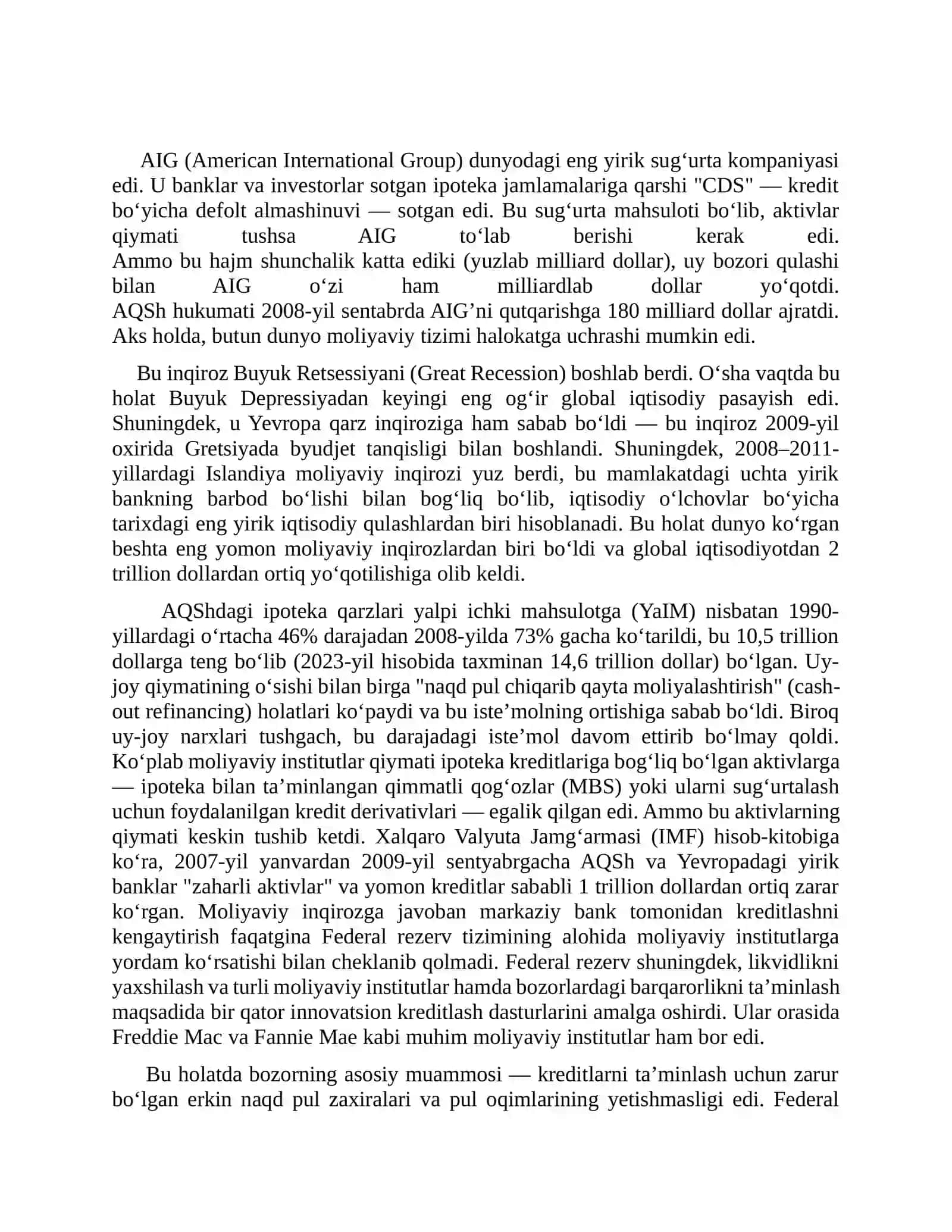 2008-yilgi Moliyaviy Inqiroz 2