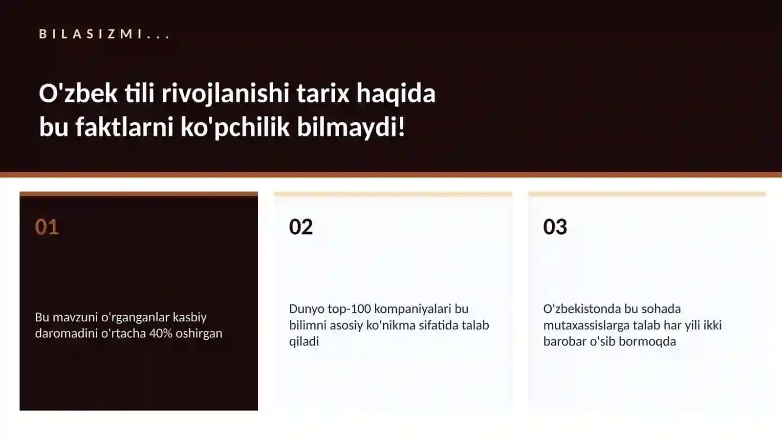 O'zbek tili rivojlanishi tarix 2