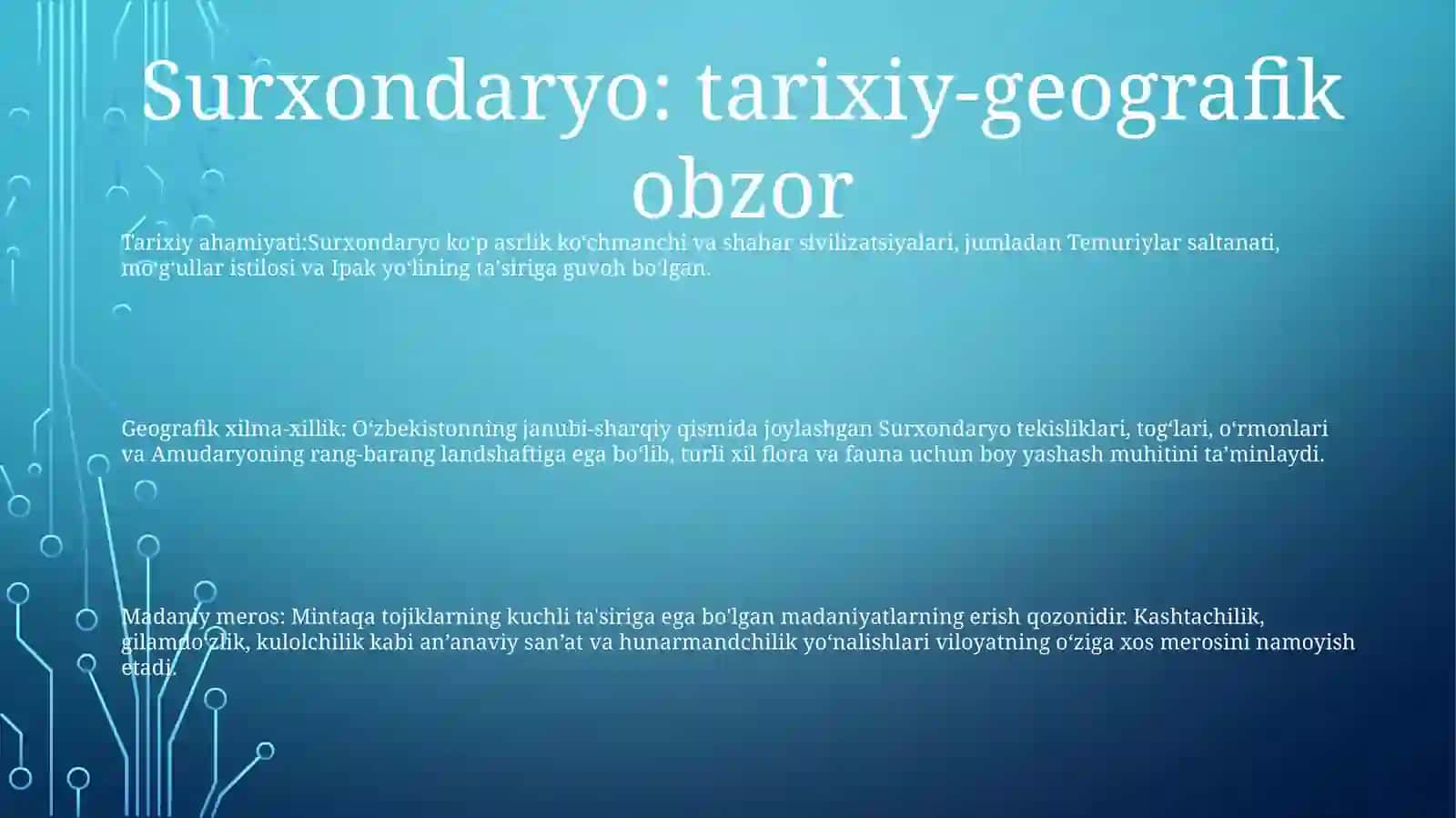Surxondaryo Etnografiyasi 2
