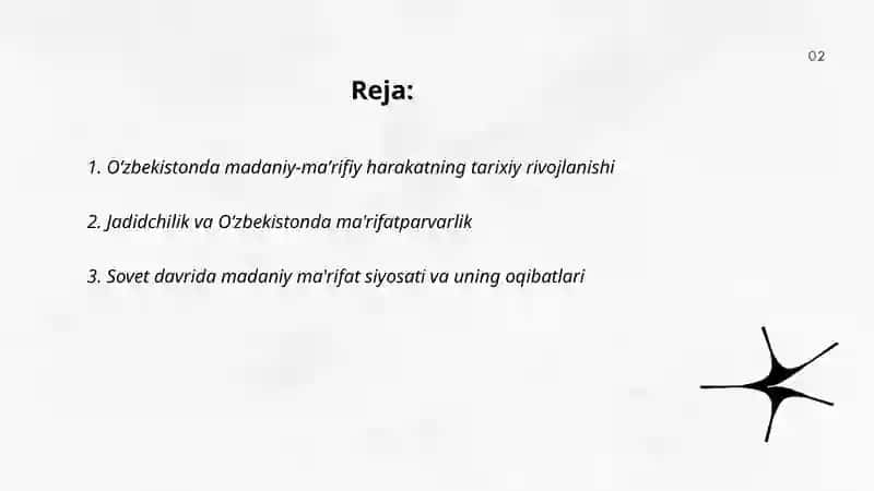 Oʻzbekistonda madaniy ma'rifat taraqqiyoti 2