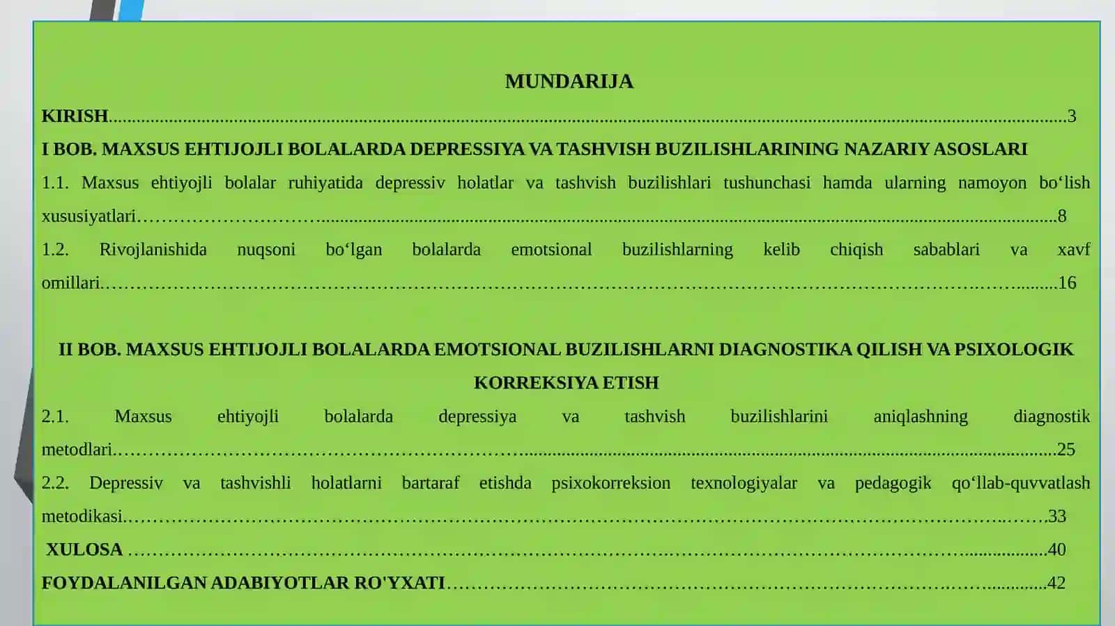 MAXSUS EHTIYOJLI BOLALARDA DEPRESSIYA VA TASHVISH BUZILISHLARI 2