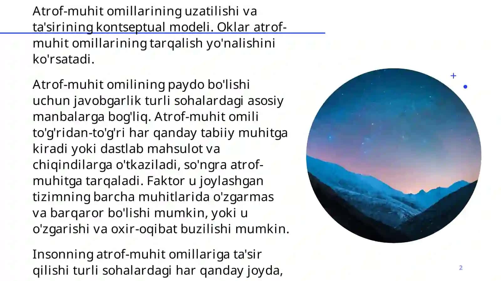 Atrof-muhitomillarining uzatilishi va ta'siri 2
