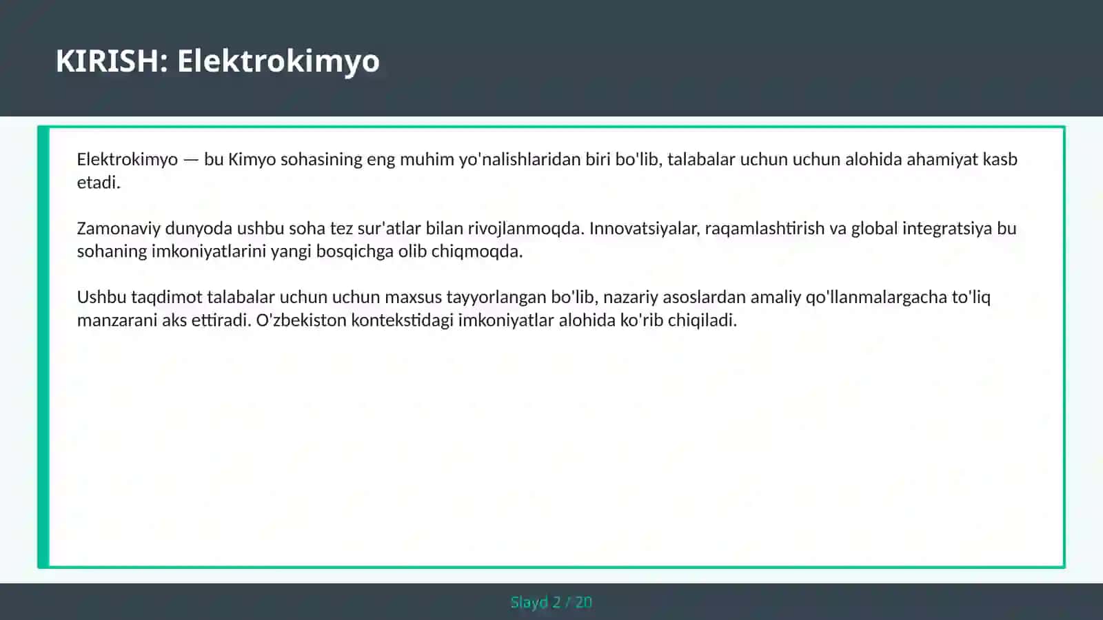 Elektrokimyo 2