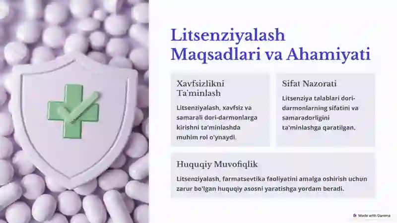 Litsenziyalash Maqsadlari va Ahamiyati 2