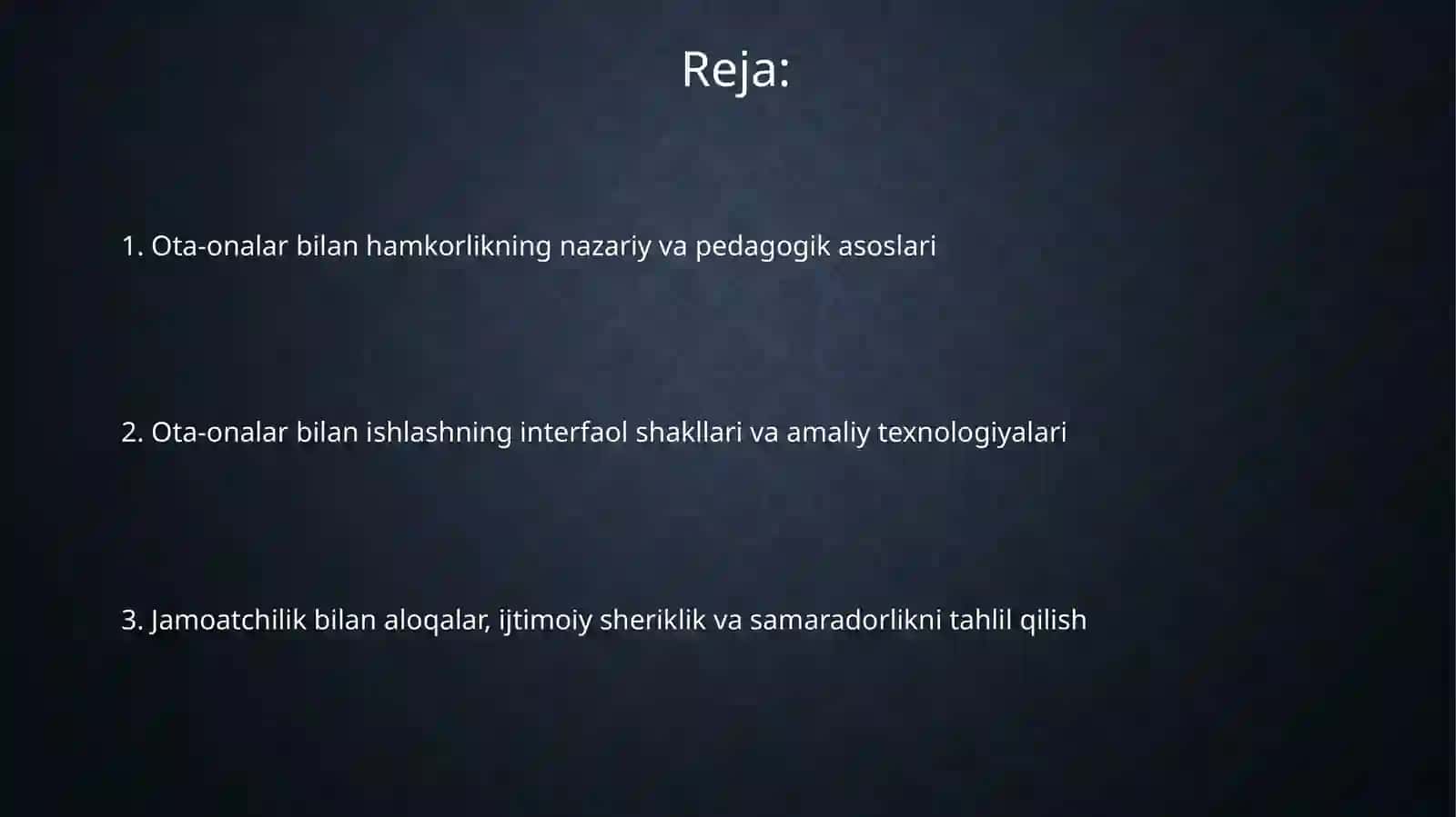 Taʼlim muassasalaring ota-onalar va jamoatchilik bilan guruh tarzida ishlash shakllari 2
