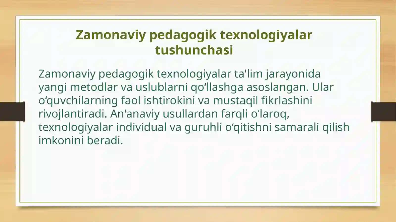 Boshlang'ich ta'lim tabiiy fanlarida zamonaviy pedagogik texnologiyalardan foydalanish 2