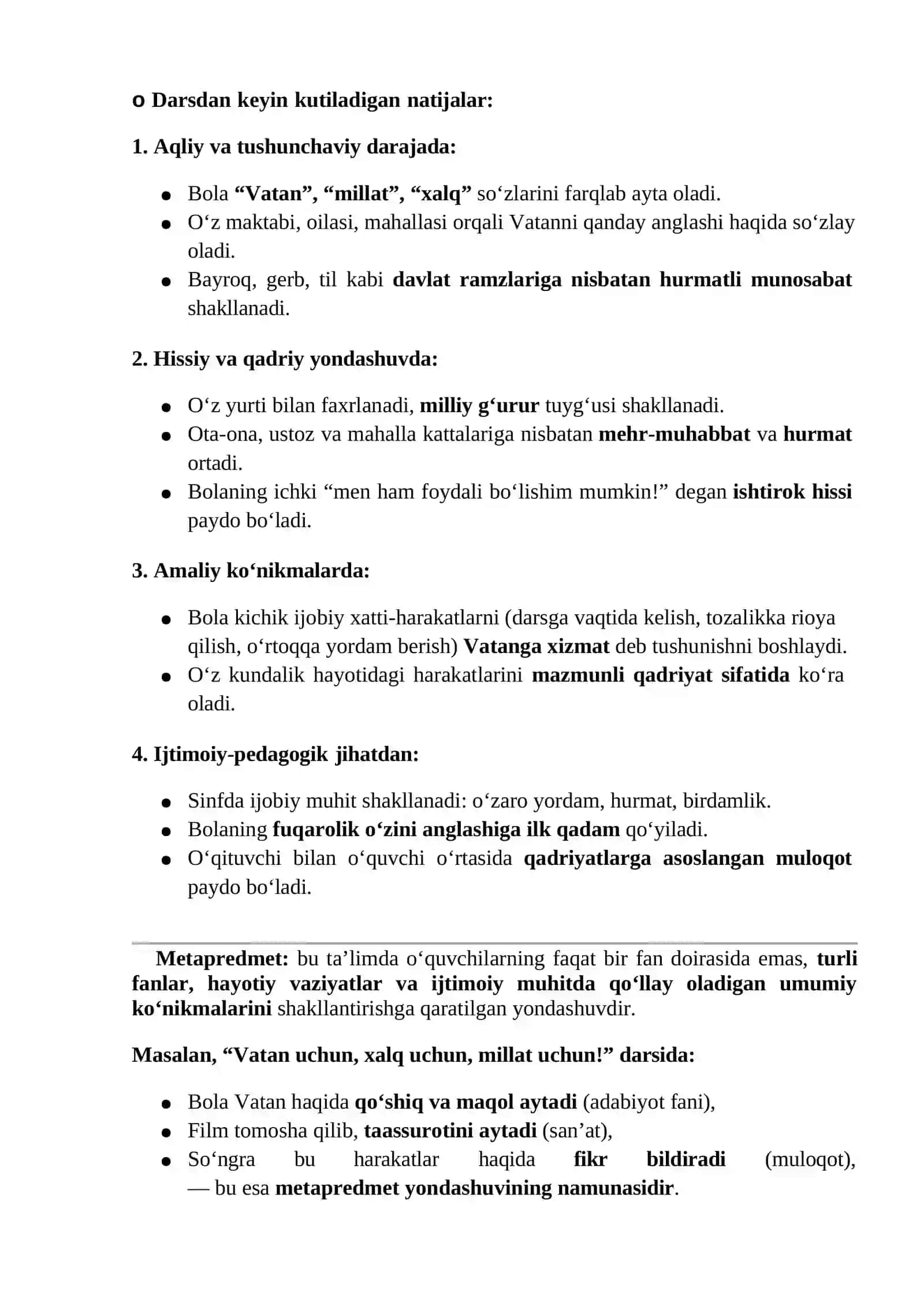 "Kelajak soati" darsining 1-4 sinflar uchun mashg‘ulot senariysi 2
