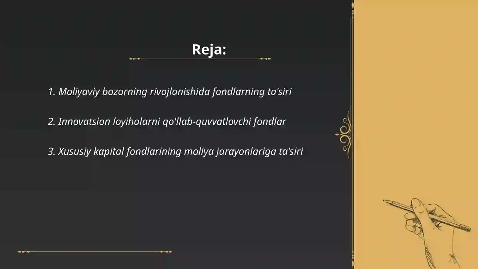 Moliya tizimi rivojlanishida turli fondlarning roli 2