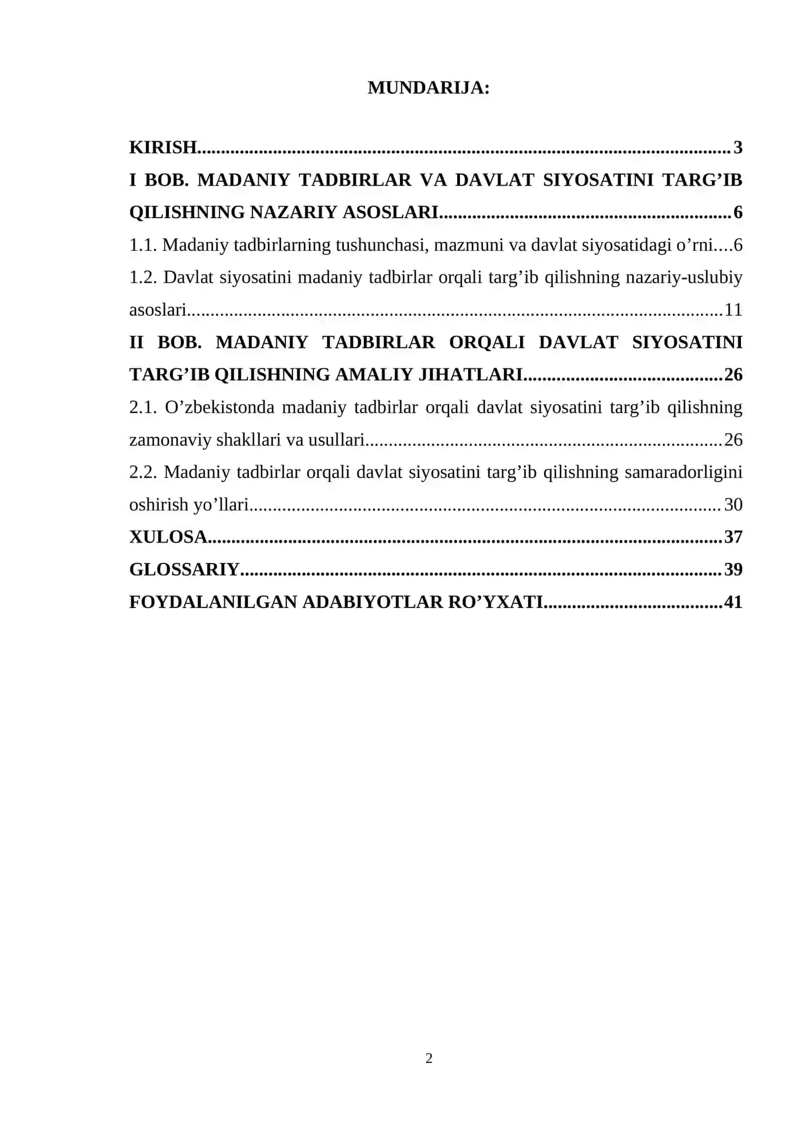 Madaniy tadbirlar orqali davlat siyosatini targ'ib qilish usullari 2