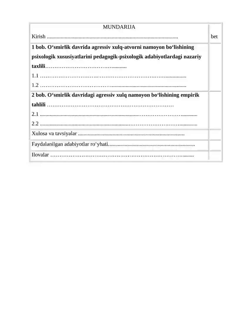 O’SMIRLIK DAVRIDA O’QISH FAOLIYATIGA NISBATAN ICHKI MOTIVATSIYA SHAKLLANISHINING O’ZIGA XOSLIGI 2