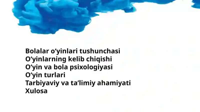 Taqdimot bolalar o'yini 2