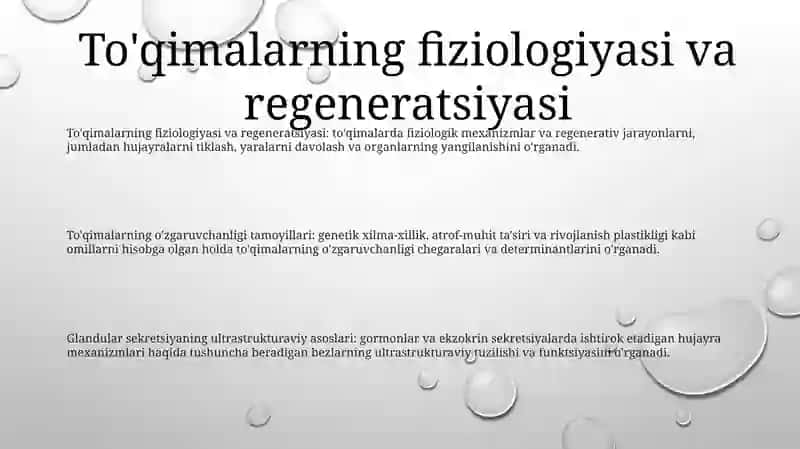 To'Qimalarning Fiziologik Va Reparativ Regeneratsiyasi 2