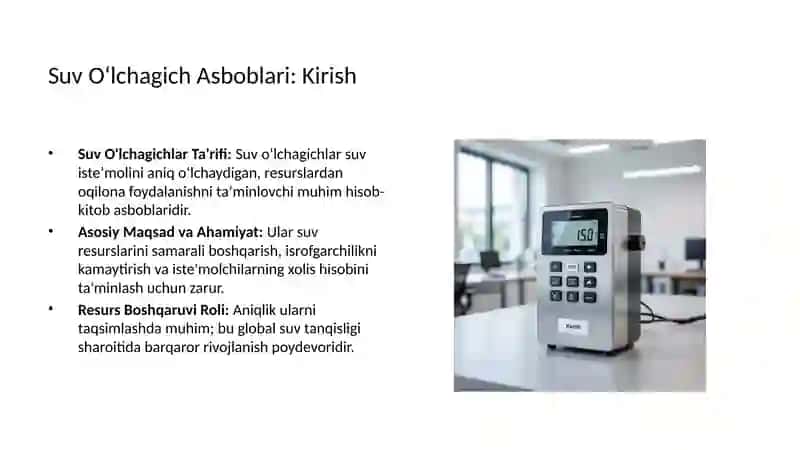 Suv oʻlchagich asboblari 2