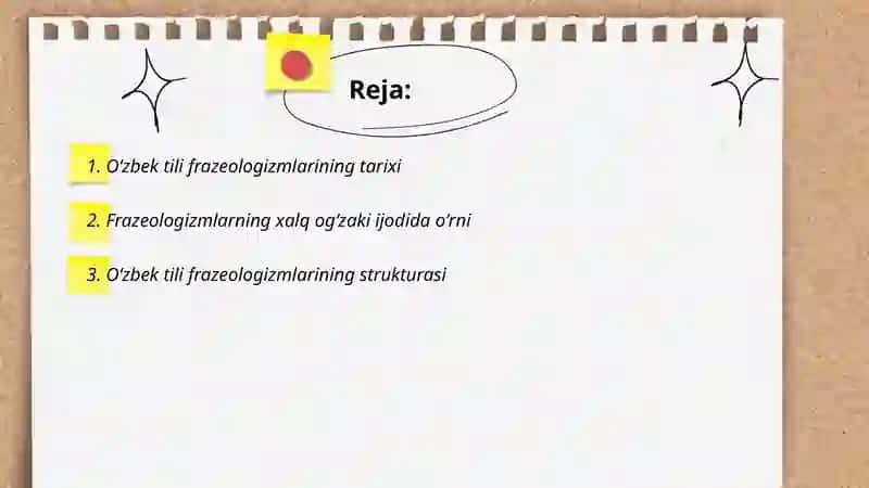 Oʻzbek tili frazeologizmlari 2