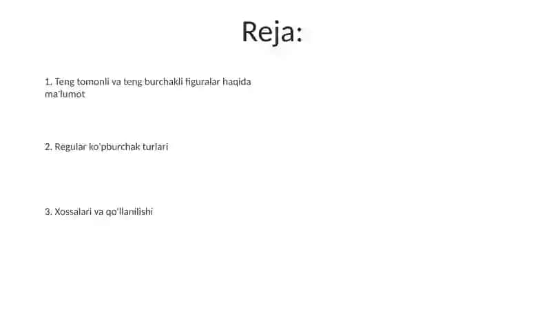 Tengdosh va teng tuzilgan Figuralar haqida ma’lumot 2