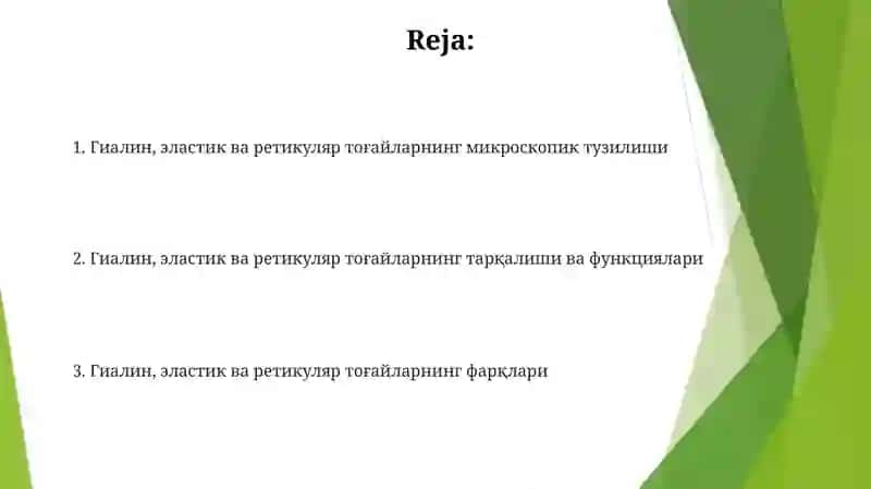 Gistalogiya fanidan 2