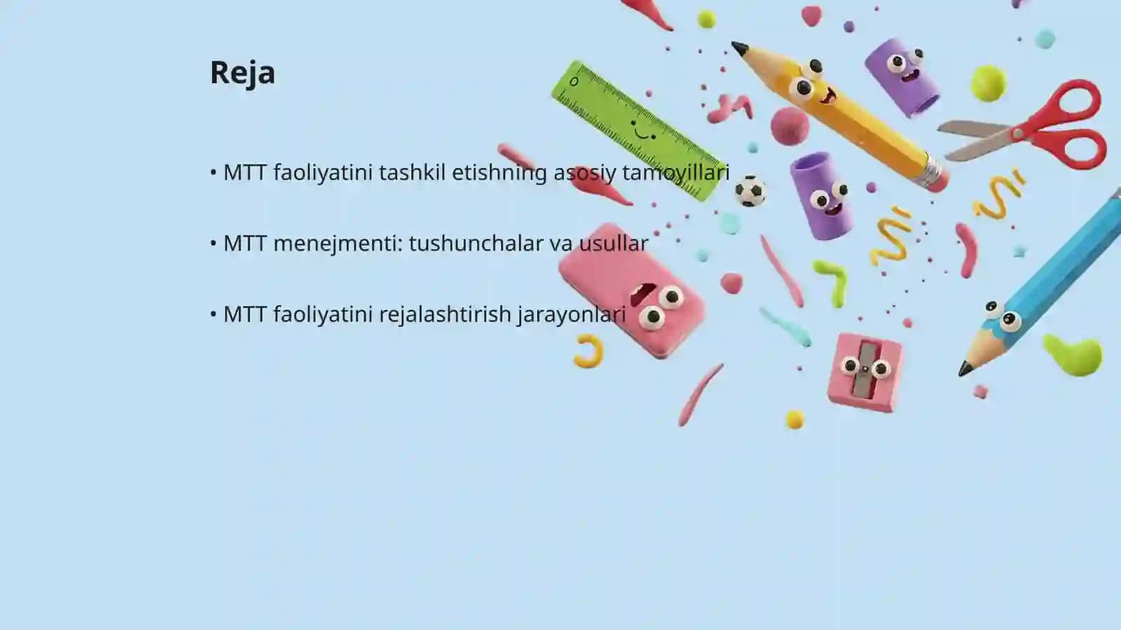 MTT faoliyatini tashkil etish va menejment. glossariylar tuzish 2
