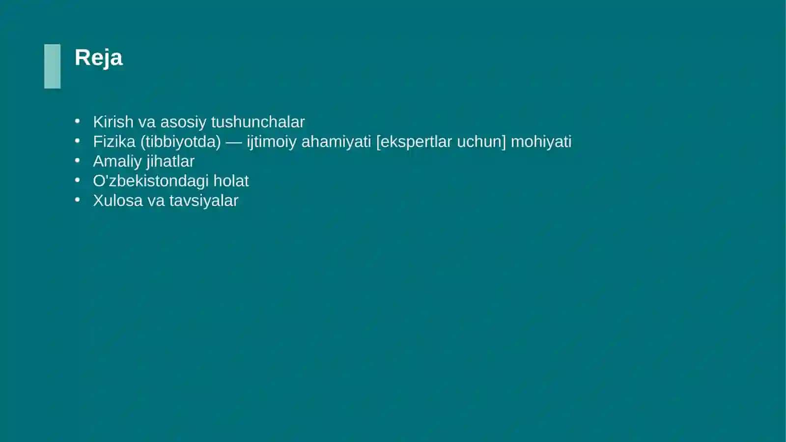 Fizika (tibbiyotda) — ijtimoiy ahamiyati [ekspertlar uchun] 2