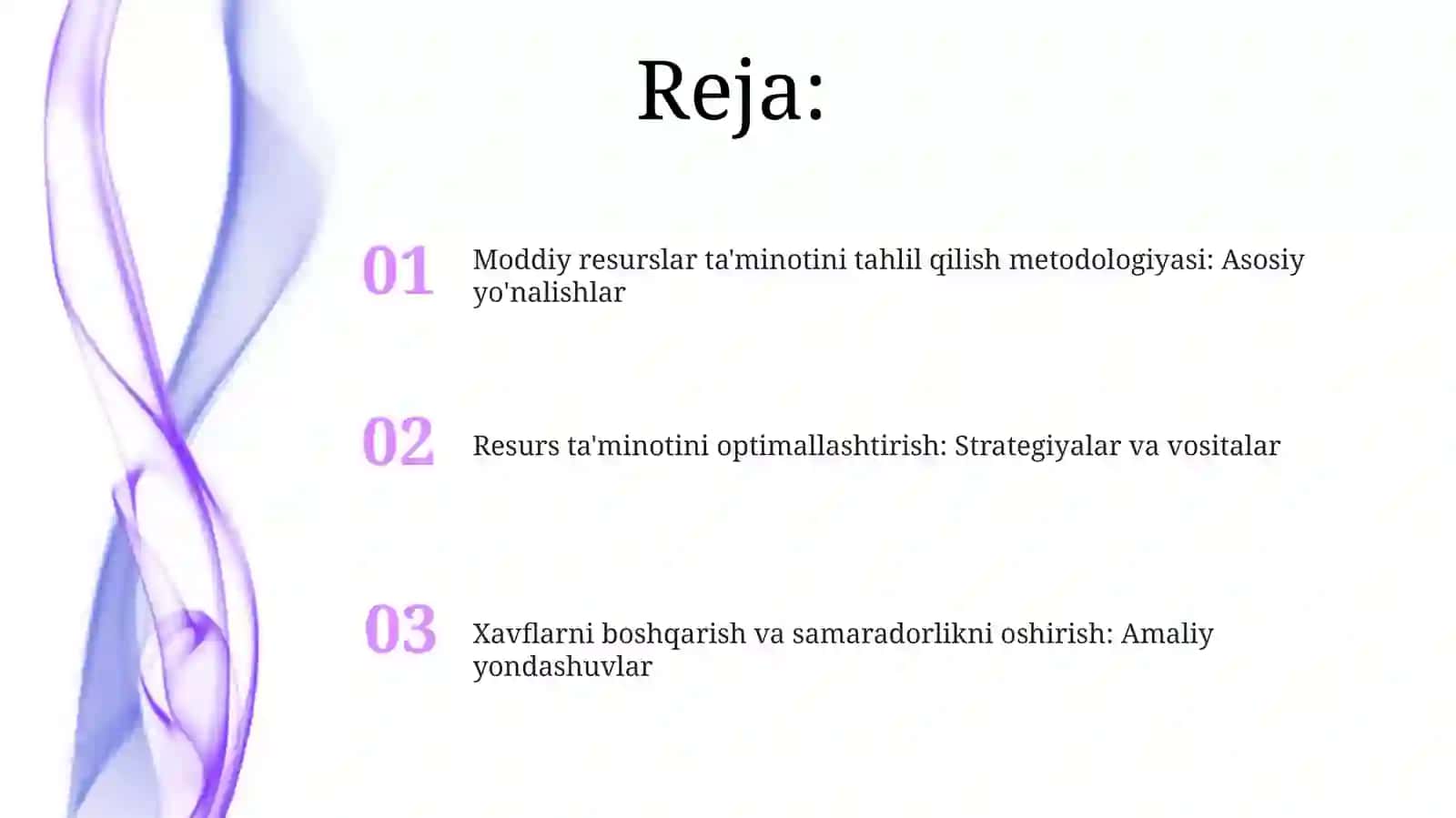 Moddiy resurslar bilan ta'minlanganlik tahlilining metodikasi 2