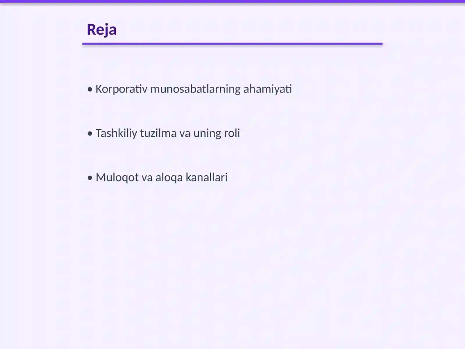Korporativ munosabatlarni tartibga solish 2