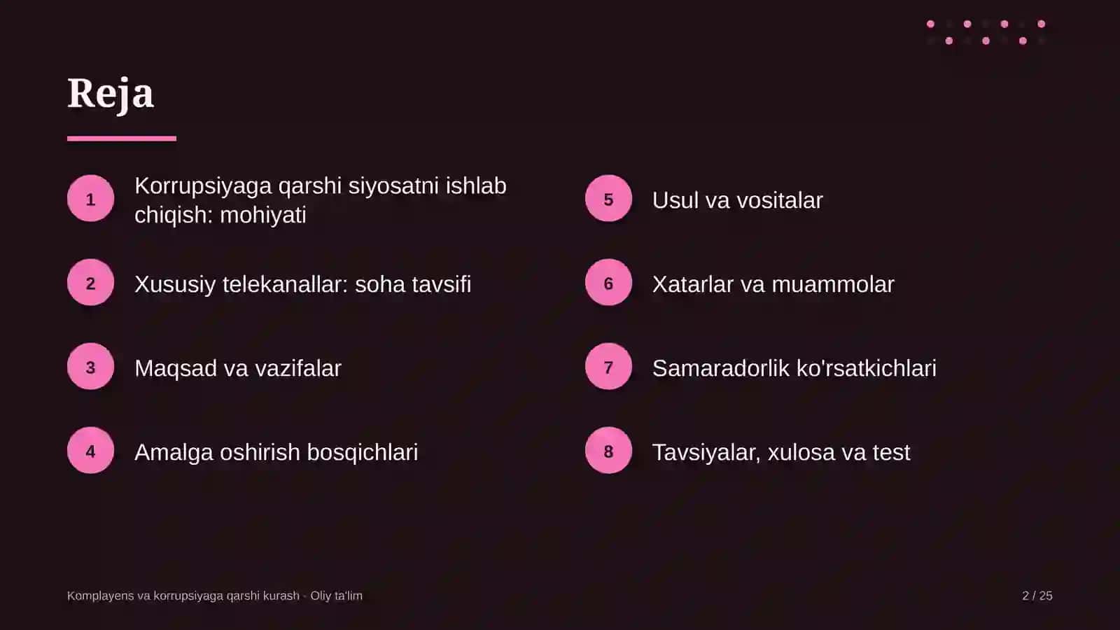 xususiy telekanallarda korrupsiyaga qarshi siyosatni ishlab chiqish 2302 2