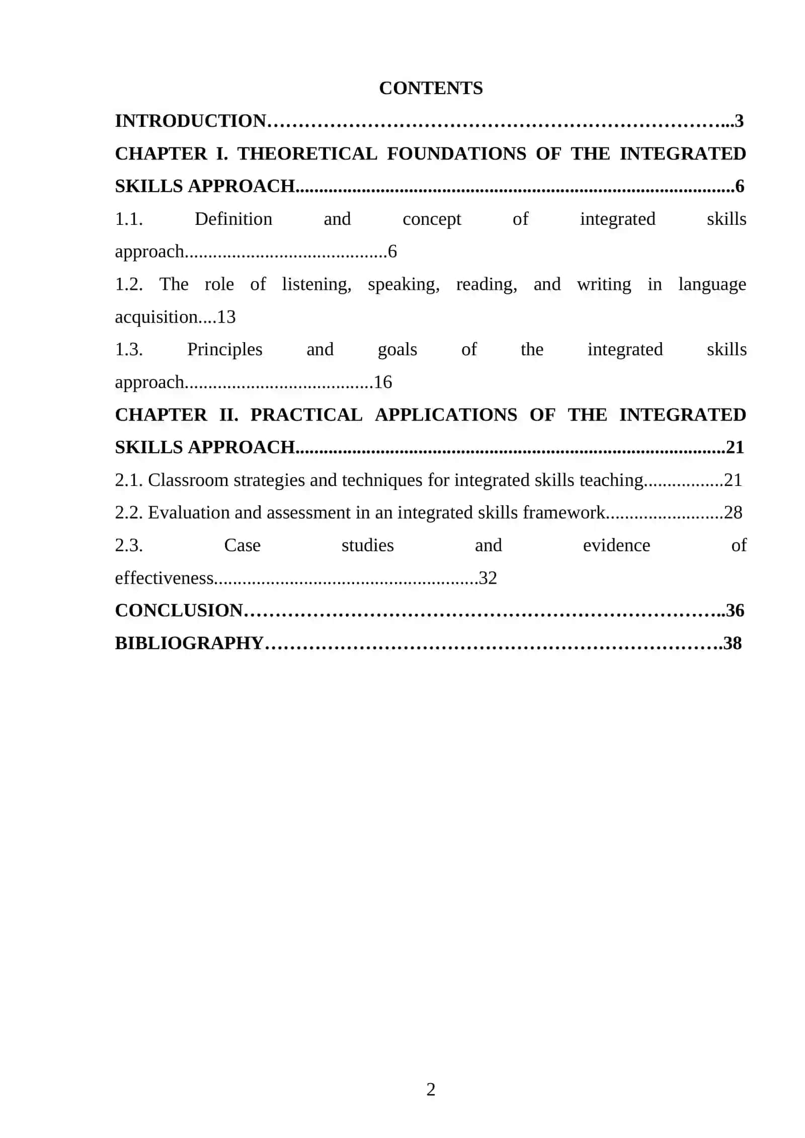 Course Work on Integrated Skills Approach in Modern Language Teaching 2