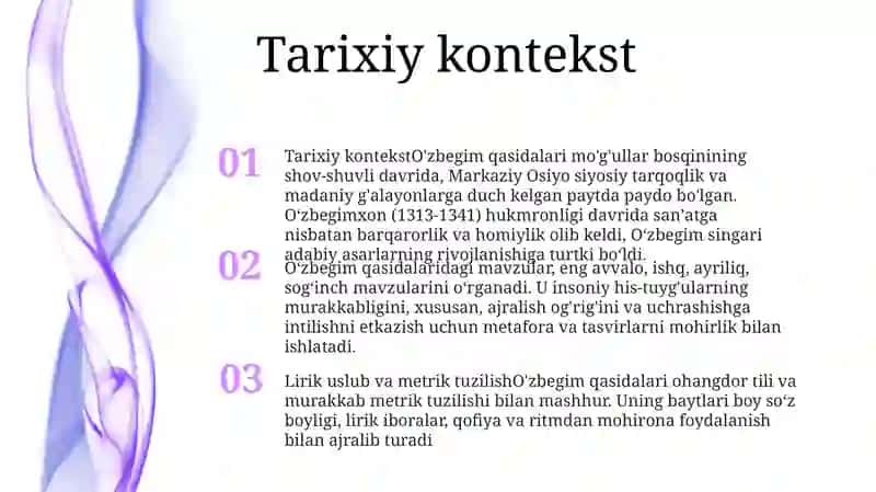 O'Zbegim Qasidasida Qanday Mavzu Va G'Oya Tarannum Etilgan 2