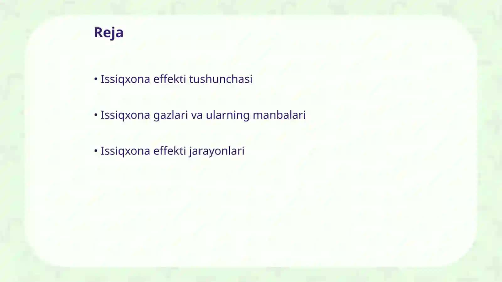 Issiqxona effekti 2