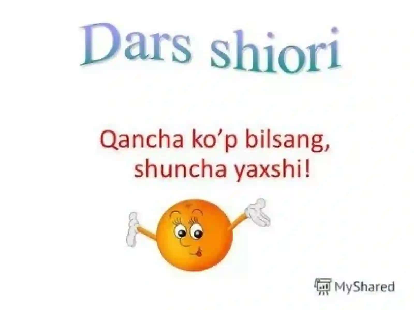 “Bo’g’irsoq” ertagi. “Sanoq va tartib sonlar” 2