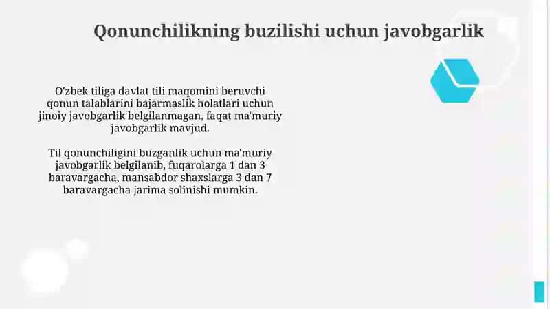 Qonunchilikning buzilishi javobgarlik 2