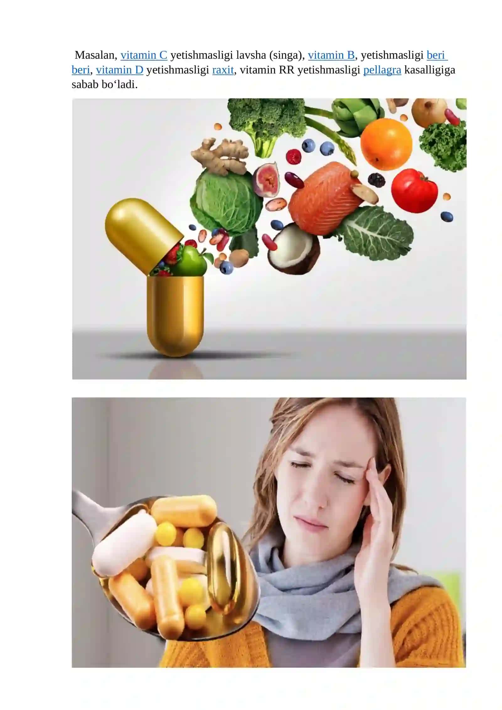 Avitaminoz va gipovitaminozlar 2