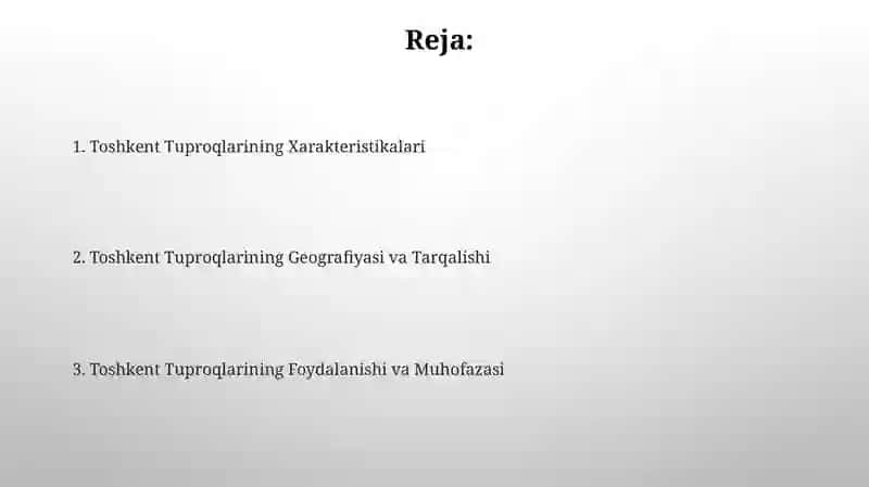 Toshkent tuproqlari 2